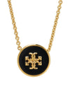 Kira Enamel Pendant Necklace Tory Gold Black - TORY BURCH - BALAAN 6