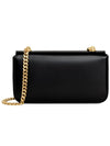 Triomphe Shiny Calfskin Shoulder Bag Black - CELINE - BALAAN 4