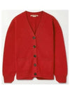 Wool Blend Cardigan Red - ACNE STUDIOS - BALAAN 2