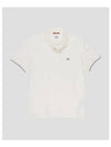 Garment Dyed Logo Polo Short Sleeve Tee White - CP COMPANY - BALAAN 5