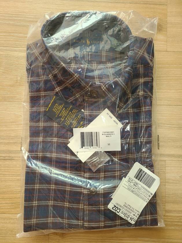 Classic Fit Plaid Twill Long Sleeve Shirt Navy - POLO RALPH LAUREN - BALAAN 6