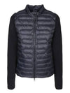 Women's Padded Cotton Zip-Up Cardigan Black - MONCLER - BALAAN 2