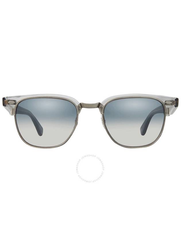 Garrett Leight ELKGROVE SUN Indigo Layered Mirror Square Sunglasses 4036 LLG-BS/INDLM 49 - GARRETT LEIGHT - BALAAN 1