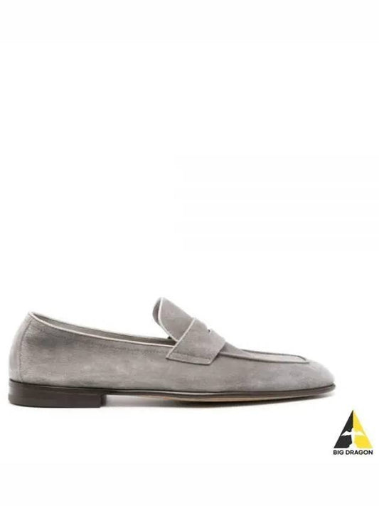 Suede Penny Slot Loafers Grey - BRUNELLO CUCINELLI - BALAAN 2