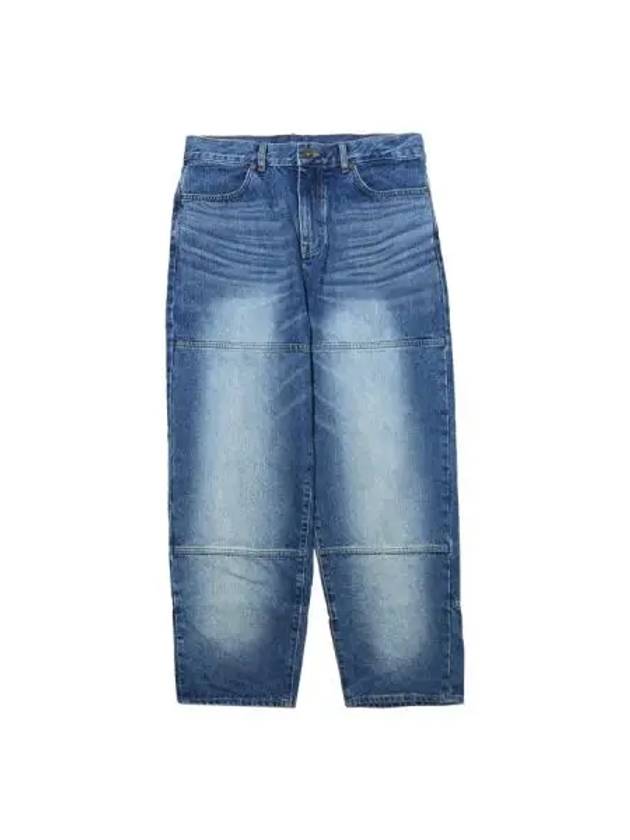 Washed wide denim pants dark blue - OGARP - BALAAN 1