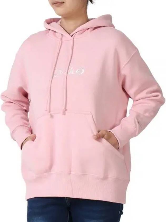 Sportswear Oversized Pullover Hoodie Pink Glaze - NIKE - BALAAN 1