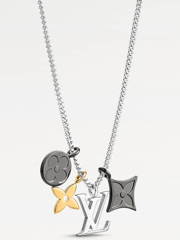 LV Instinct Pendant Necklace Silver - LOUIS VUITTON - BALAAN 5