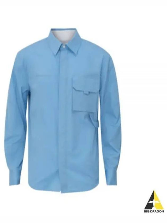 Pocket Long-Sleeve Shirt Blue - HELMUT LANG - BALAAN 2