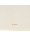 Embossed Logo Zipper Calfskin Leather Shoulder Bag White - JIL SANDER - BALAAN 8