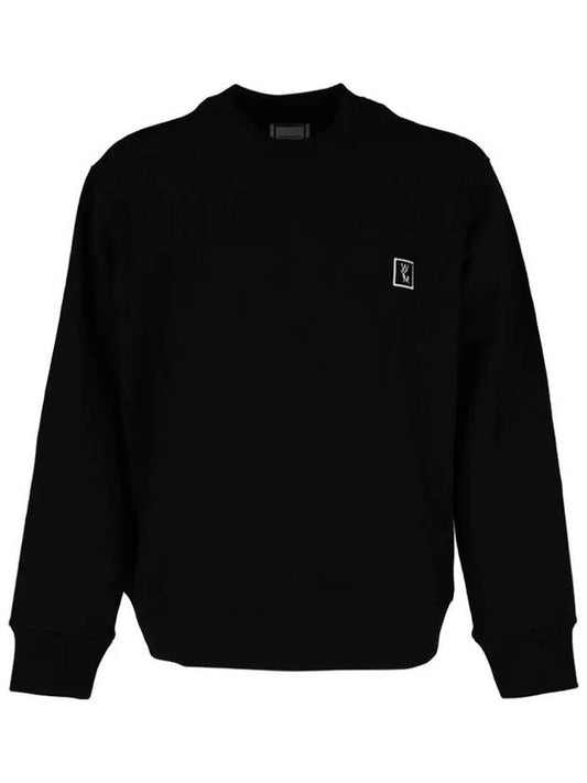 Men's Black Back Logo Sweatshirt Long Sleeve TShirt W241TS27736B - WOOYOUNGMI - BALAAN 2