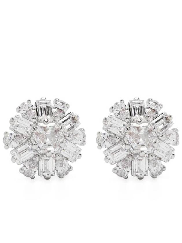 Idyllia Stud Earrings Silver - SWAROVSKI - BALAAN 1