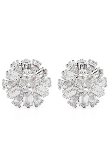 Idyllia Stud Earrings Silver - SWAROVSKI - BALAAN 1