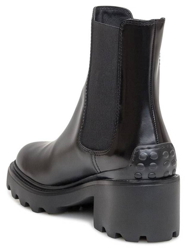 Glossy Leather Chelsea Boots Black - TOD'S - BALAAN 4