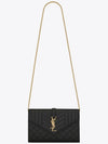 Cassandre Monogram Chain Cross Bag Black - SAINT LAURENT - BALAAN 2