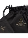 Drawstring Re-Nylon Bucket Bag Black - VIVIENNE WESTWOOD - BALAAN 7