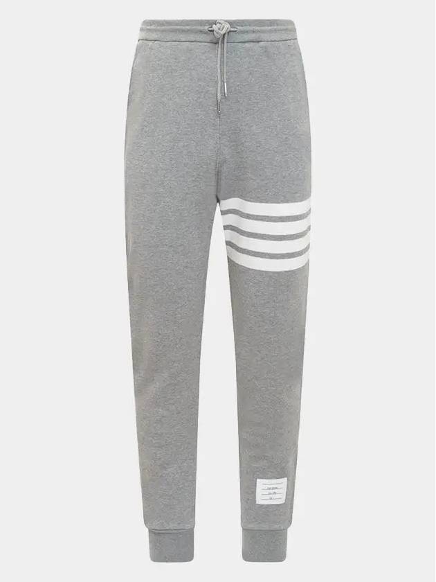 Women's Engineer 4 Bar Cotton Loopback Knit Track Pants Grey - THOM BROWNE - BALAAN 2