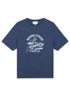 Racing Fox Comfort Short Sleeve T-Shirt Ink Blue - MAISON KITSUNE - BALAAN 2