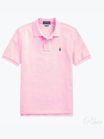 Kids Logo Polo Short Sleeve T-Shirt Pink - POLO RALPH LAUREN - BALAAN 1