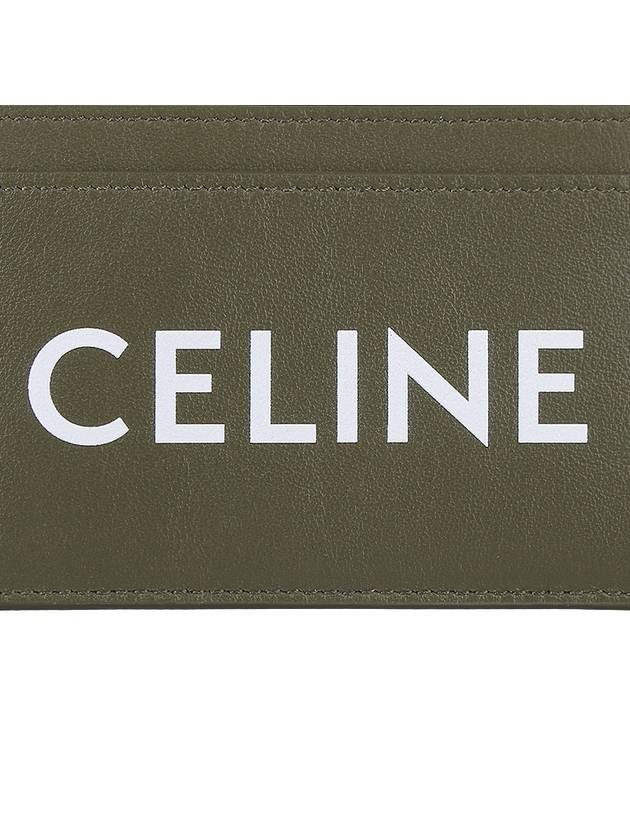 Lettering Logo Printing Card Wallet Khaki - CELINE - BALAAN 5