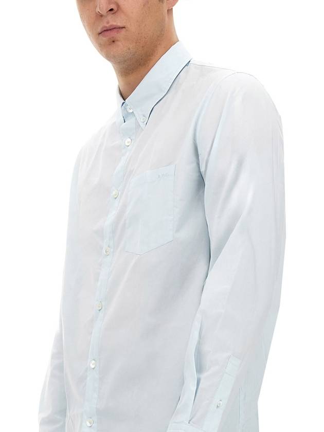 Edouard Long Sleeve Shirt Blue - A.P.C. - BALAAN 4