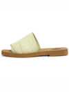 Woody Logo Flat Mule Slippers Green - CHLOE - BALAAN 5