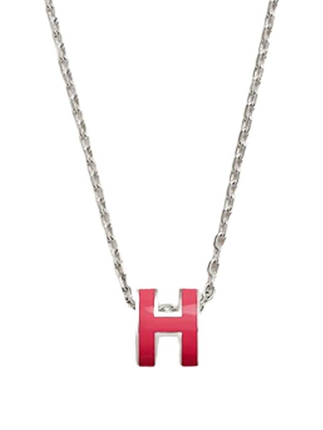 Mini Pop H Pendant Necklace Rose Tropic - HERMES - BALAAN 1