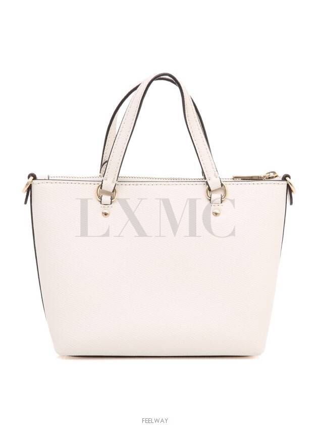 City Mini Tote Bag White Gold Cross C9948 - COACH - BALAAN 4