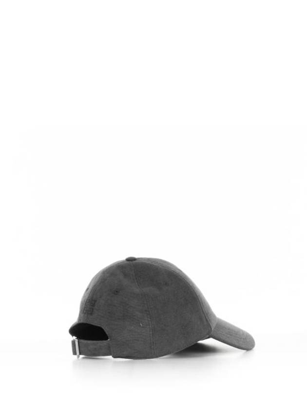 Embroidered Logo Ball Cap Grey - GIVENCHY - BALAAN 4