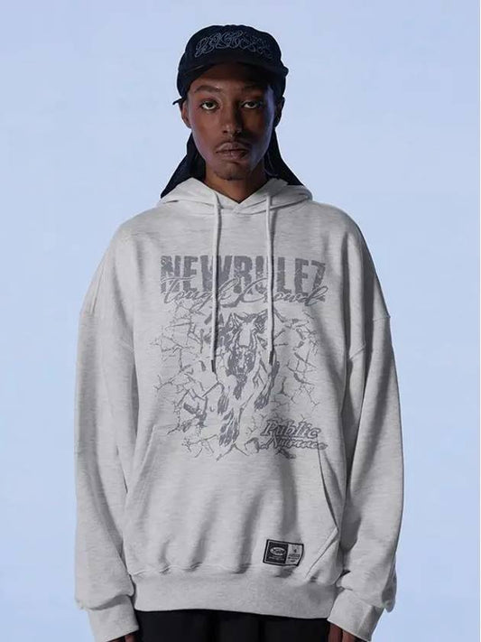 New Rules Hoodie White Melange - CRUMP - BALAAN 1