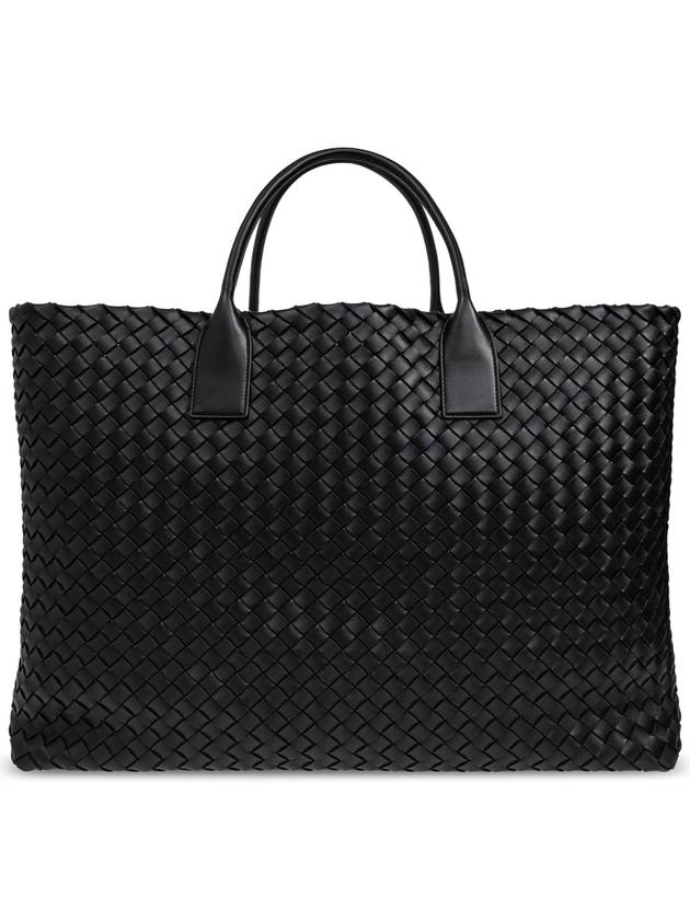 Bottega Veneta Leather Bag Maxi Cabat, Men's, Black - BOTTEGA VENETA - BALAAN 1