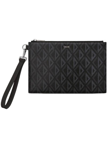 CD Diamond A5 Clutch Bag Black - DIOR - BALAAN 1