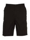 Light Stretch Cotton Bermuda Shorts Black - STONE ISLAND - BALAAN 3