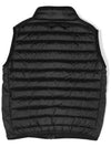 Kids Loom Woven Chambers R Nylon Down Vest Black - STONE ISLAND - BALAAN 4