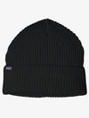 Fisherman's Rolled Logo Patch Beanie Black - PATAGONIA - BALAAN 2