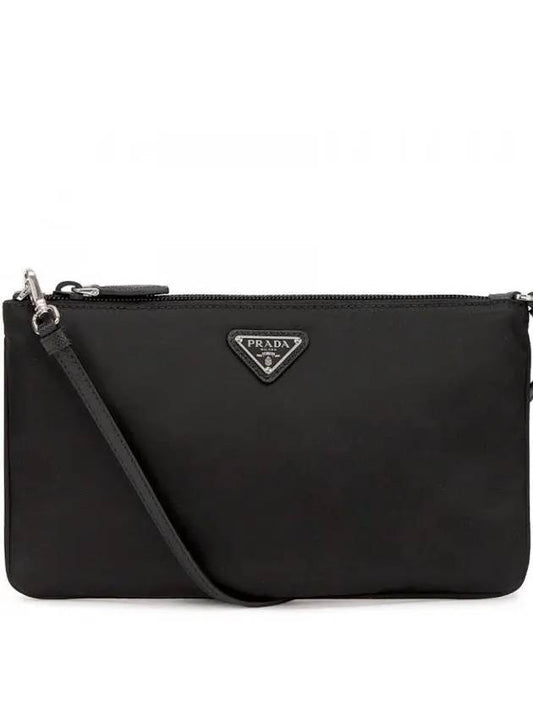 Re-Nylon Trim Mini Shoulder Bag Black - PRADA - BALAAN 2