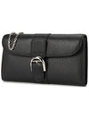 Brillant Chain Rodeo Calf Leather Long Wallet Black - DELVAUX - BALAAN 3