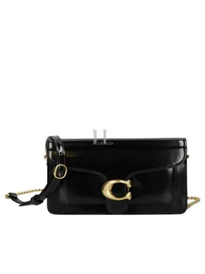 Tabby Chain Clutch Bag Black - COACH - BALAAN 2