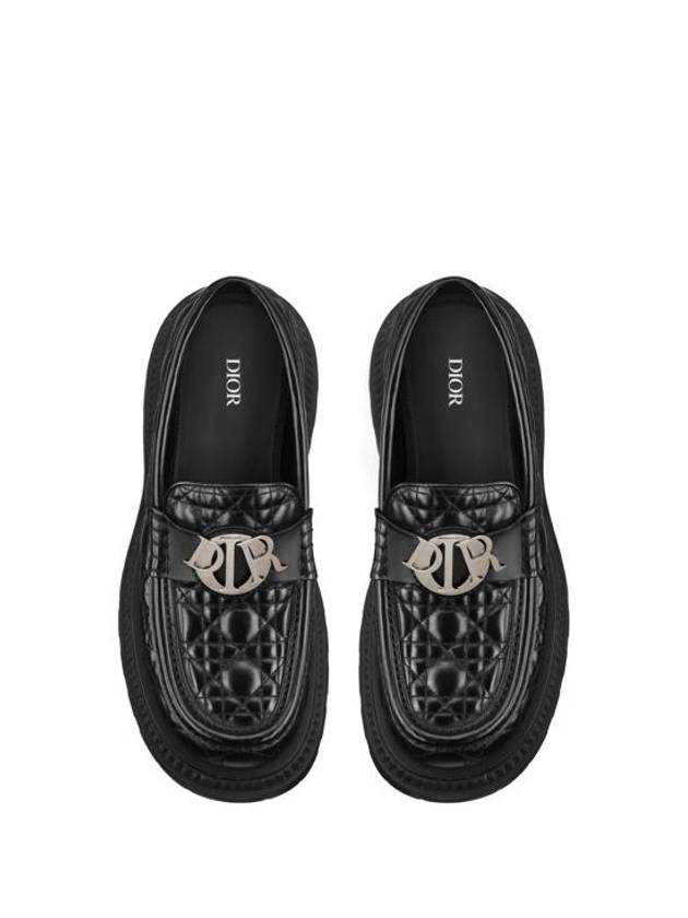 Buffalo Leather Loafers Black - DIOR - BALAAN 4