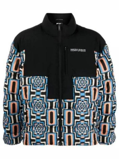 Geometric Print Quilted Zipper Padded - MARCELO BURLON - BALAAN 2