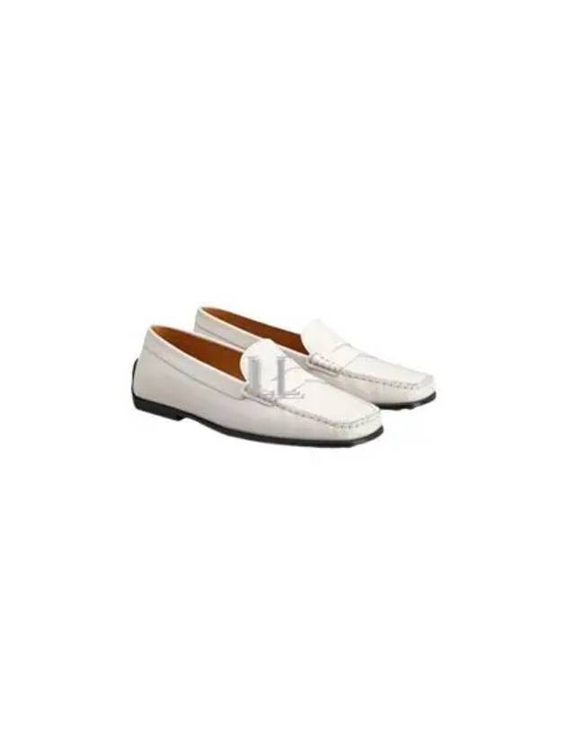 Women's City Gommino Leather Driving Shoes White - TOD'S - BALAAN 2