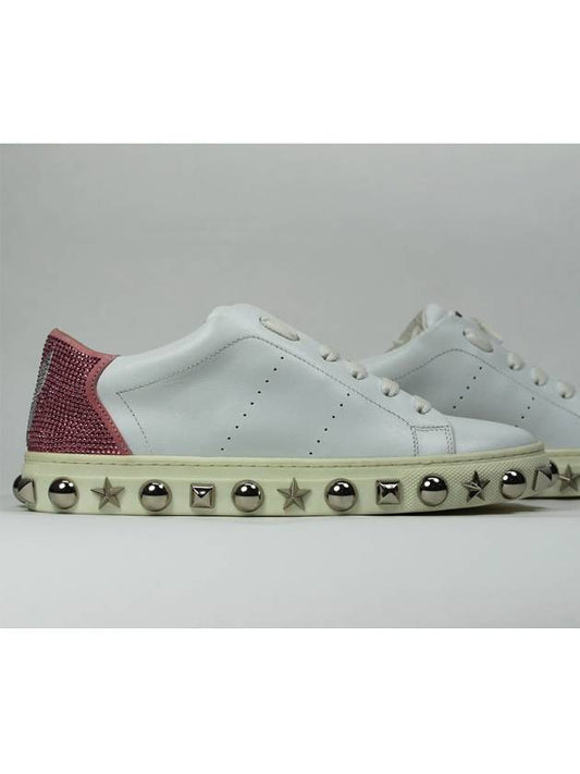 Men's Playboy Collaboration Low Top Sneakers Low Top Sneakers White Pink A18S WSC1068 PLE075N - PHILIPP PLEIN - BALAAN 1