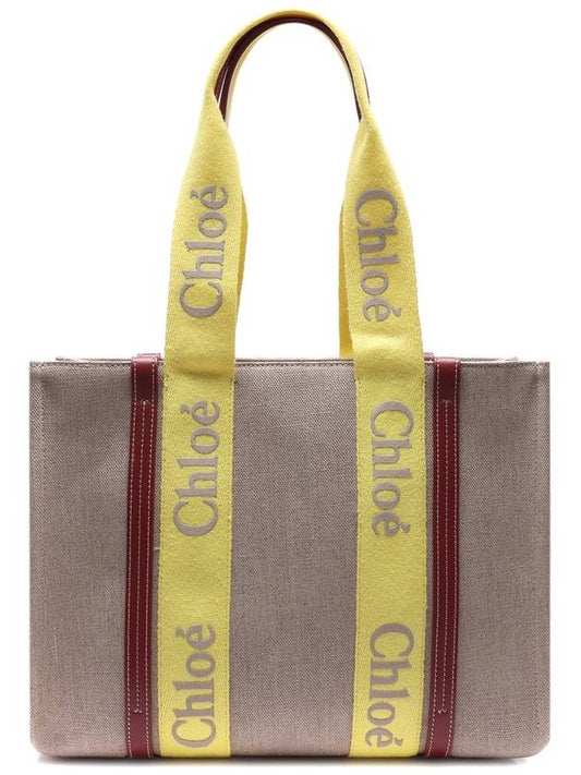 Woody Medium Tote Bag Yellow - CHLOE - BALAAN 2