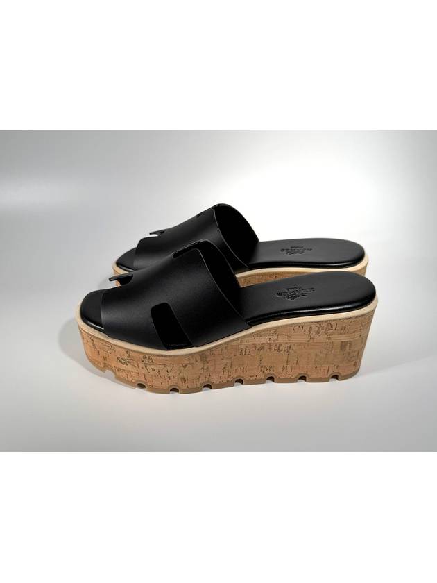 Eze 30 Calfskin Sandals Black - HERMES - BALAAN 7