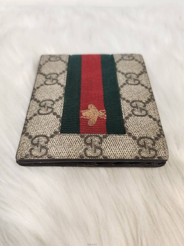 Daol Beomeo Branch Supreme Web Half Wallet 408827 Condition B - GUCCI - BALAAN 3