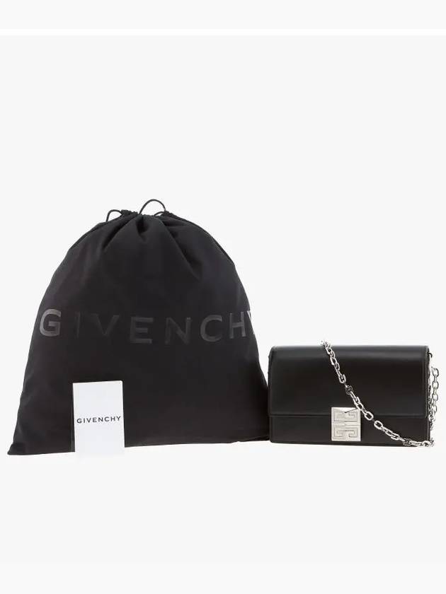 Box 4G Chain Small Leather Shoulder Bag Black - GIVENCHY - BALAAN 4