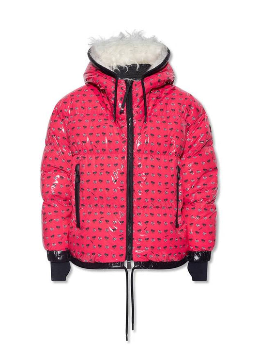 Grenoble Women's Dot Pattern Padding Fuchsia - MONCLER - BALAAN 1