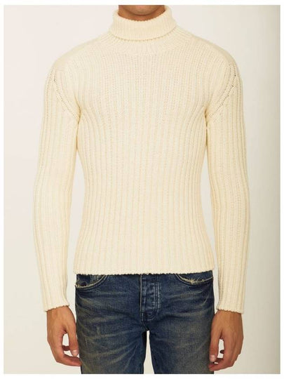 Wool Turtleneck White - TEN C - BALAAN 2