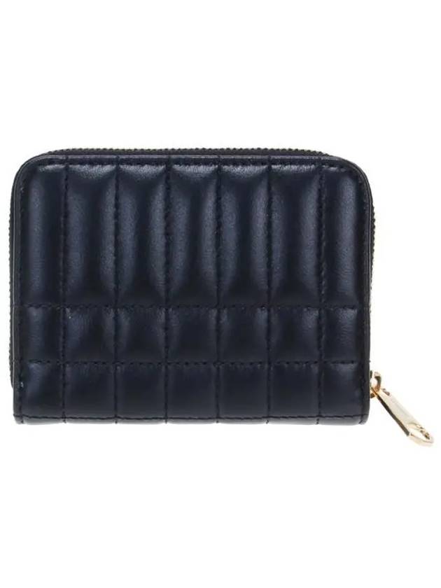 Lola Zipper Quilted Leather Half Wallet Black - BURBERRY - BALAAN 4