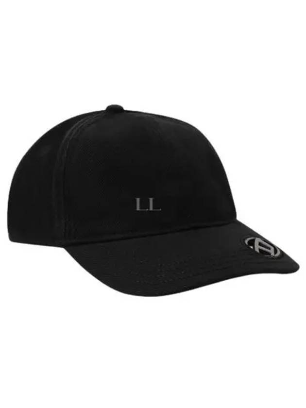 Logo Decorated Buckle Closure Cotton Baseball Ball Cap Black - DIESEL - BALAAN 2