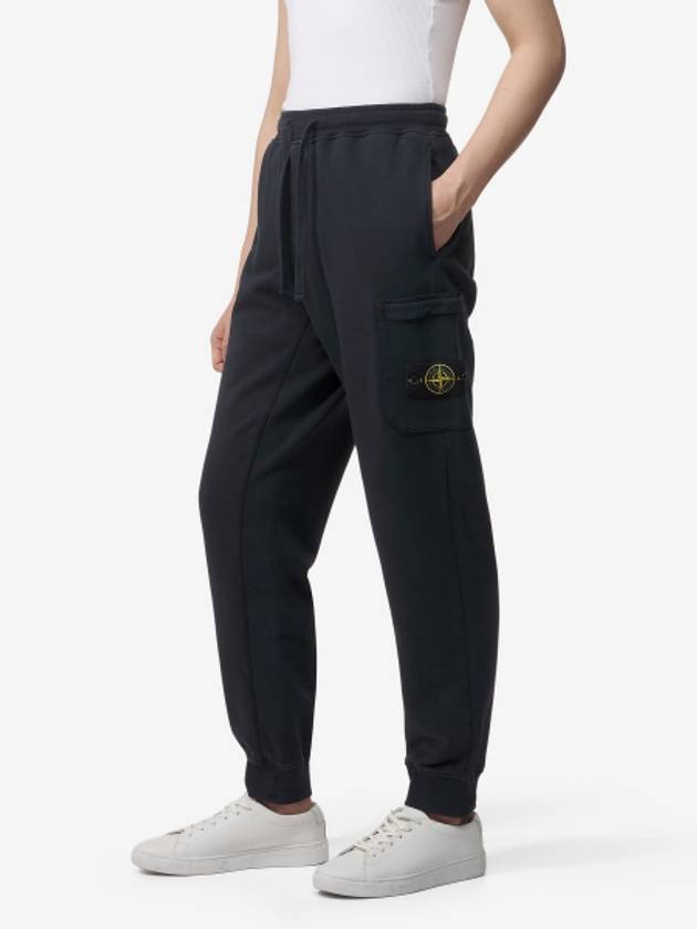 Stone Cotton Please Navy Jog Pants - STONE ISLAND - BALAAN 8